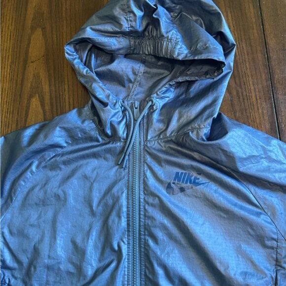 Nike Blue Vented Full Zip Activewear Windbreaker Jacket Women's Medium - Picture 2 of 10